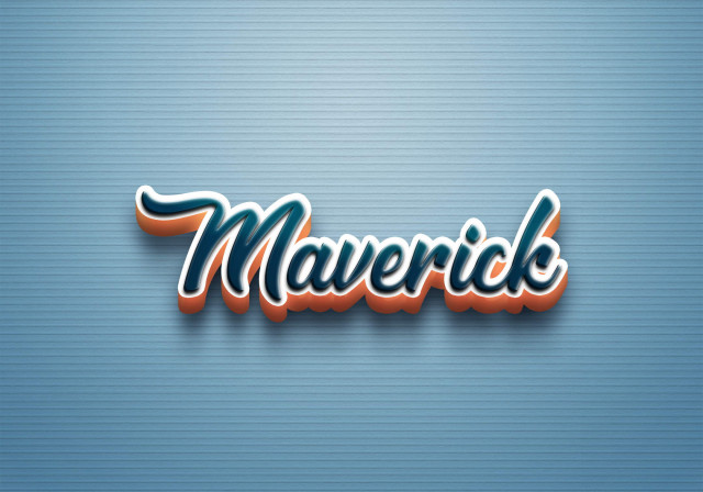 Free photo of Cursive Name DP: Maverick