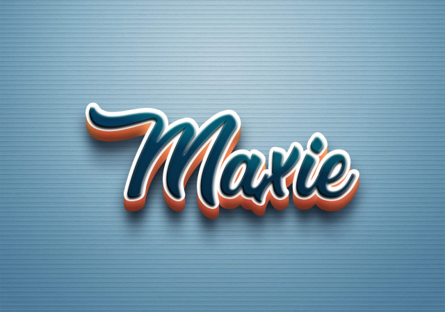 Free photo of Cursive Name DP: Maxie