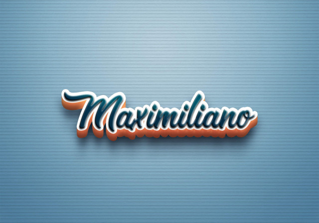 Free photo of Cursive Name DP: Maximiliano