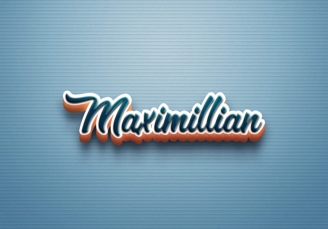 Free photo of Cursive Name DP: Maximillian