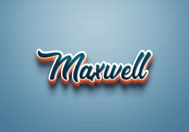 Free photo of Cursive Name DP: Maxwell