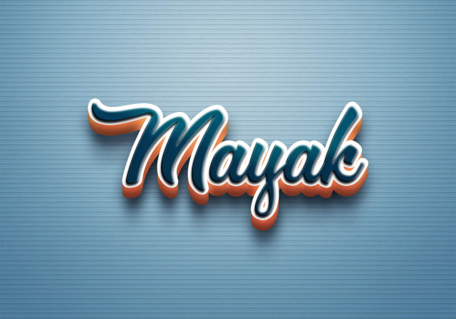 Free photo of Cursive Name DP: Mayak