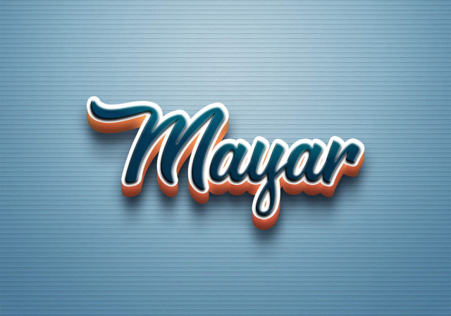 Free photo of Cursive Name DP: Mayar