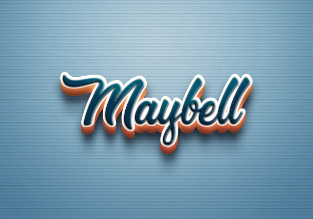 Free photo of Cursive Name DP: Maybell