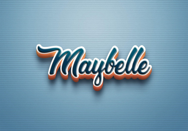 Free photo of Cursive Name DP: Maybelle
