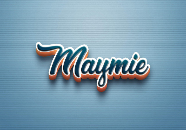 Free photo of Cursive Name DP: Maymie