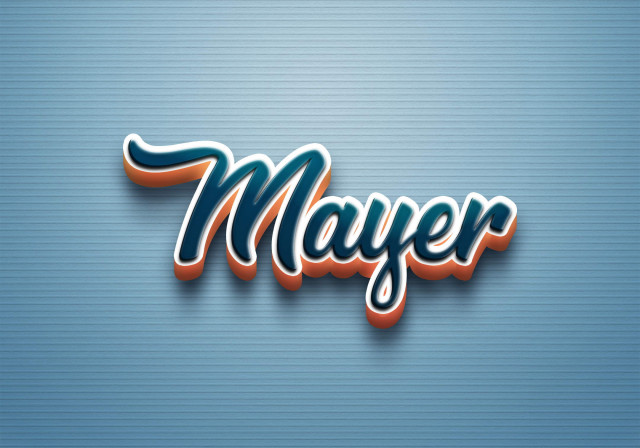 Free photo of Cursive Name DP: Mayer