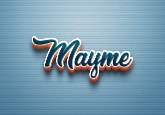 Free photo of Cursive Name DP: Mayme