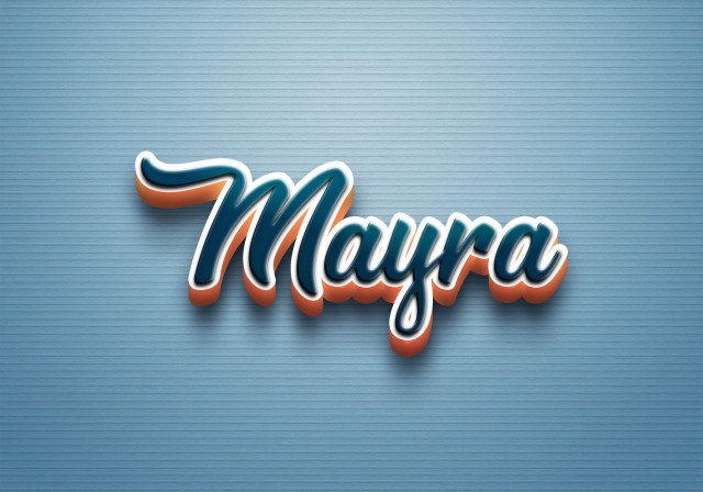 Free photo of Cursive Name DP: Mayra