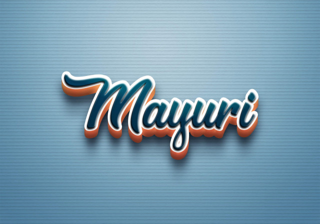 Free photo of Cursive Name DP: Mayuri