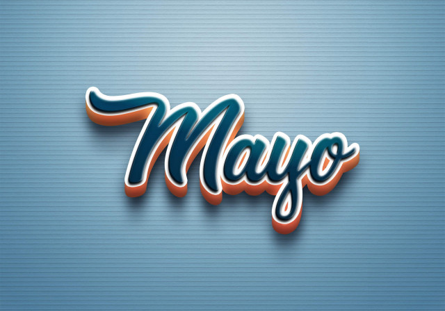 Free photo of Cursive Name DP: Mayo