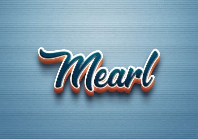 Free photo of Cursive Name DP: Mearl