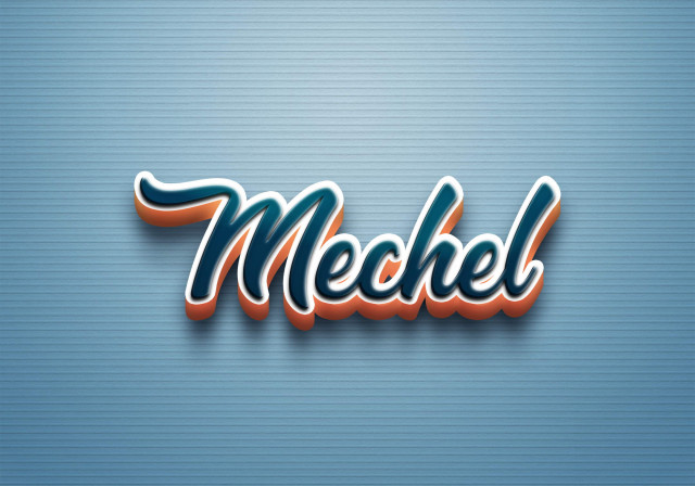 Free photo of Cursive Name DP: Mechel