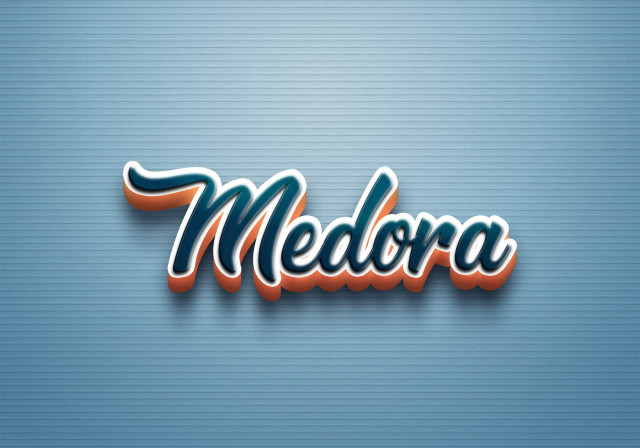 Free photo of Cursive Name DP: Medora