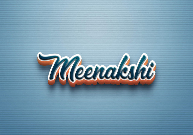 Free photo of Cursive Name DP: Meenakshi