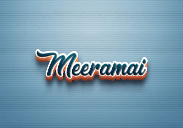 Free photo of Cursive Name DP: Meeramai