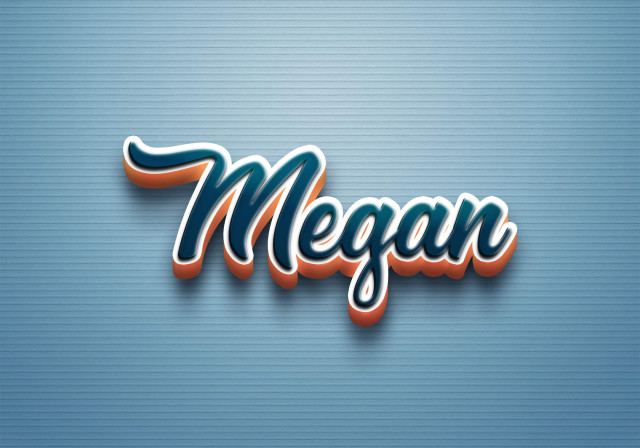 Free photo of Cursive Name DP: Megan