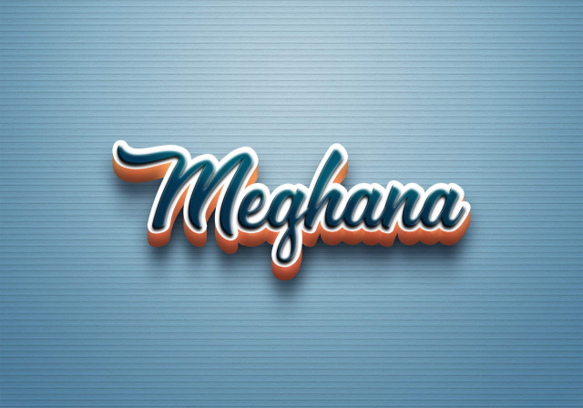 Free photo of Cursive Name DP: Meghana