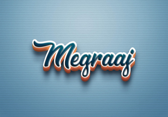 Free photo of Cursive Name DP: Megraaj