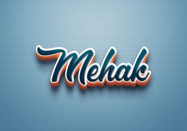 Free photo of Cursive Name DP: Mehak