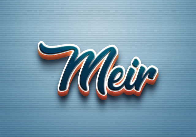 Free photo of Cursive Name DP: Meir