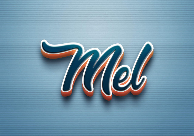 Free photo of Cursive Name DP: Mel