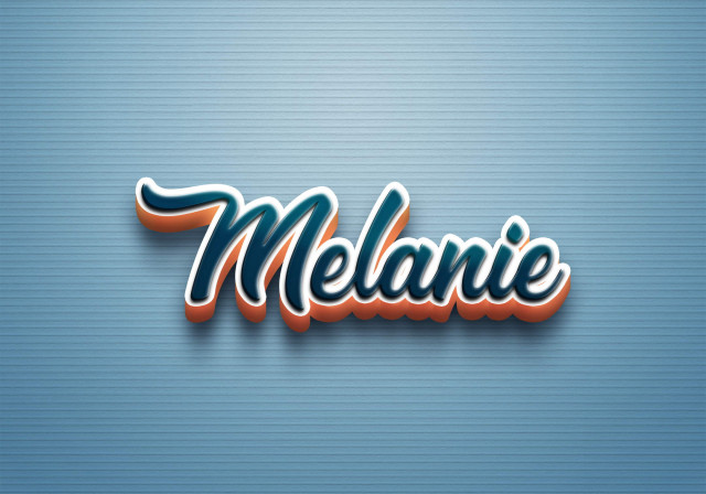 Free photo of Cursive Name DP: Melanie