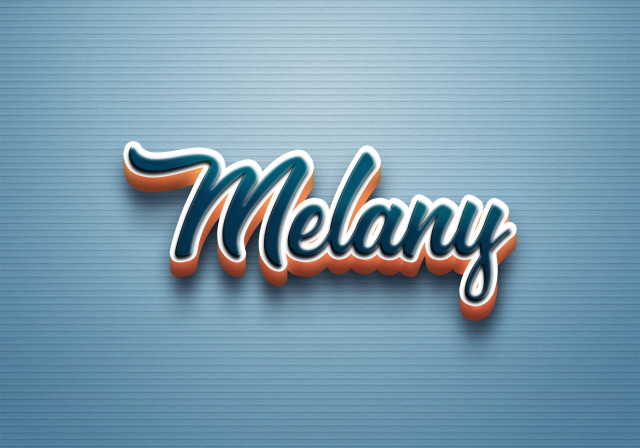 Free photo of Cursive Name DP: Melany