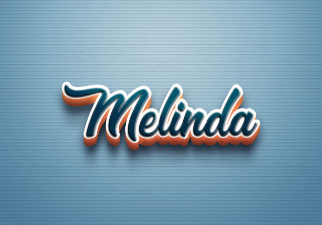 Free photo of Cursive Name DP: Melinda