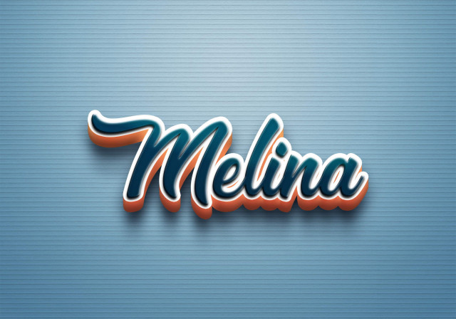 Free photo of Cursive Name DP: Melina