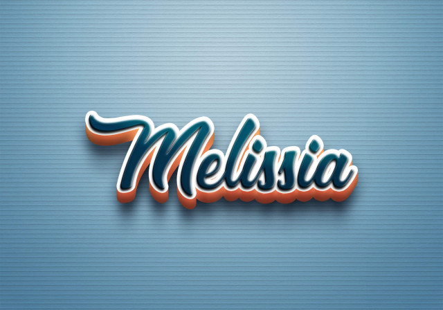 Free photo of Cursive Name DP: Melissia