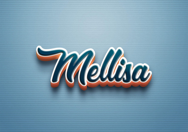 Free photo of Cursive Name DP: Mellisa