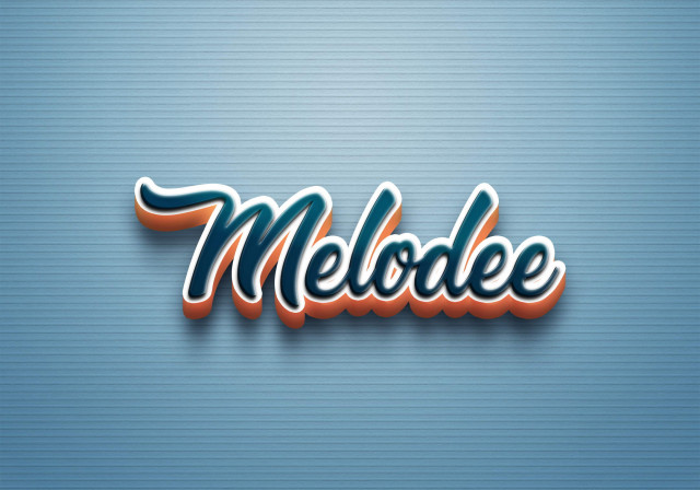 Free photo of Cursive Name DP: Melodee