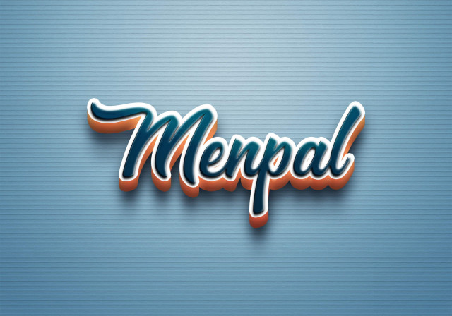 Free photo of Cursive Name DP: Menpal