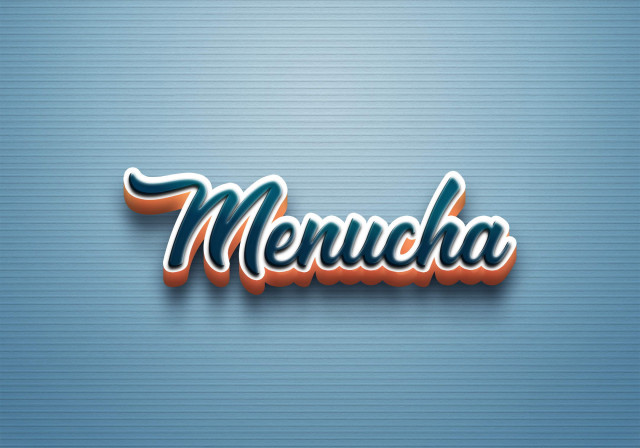 Free photo of Cursive Name DP: Menucha