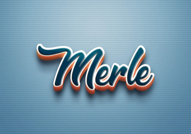 Free photo of Cursive Name DP: Merle