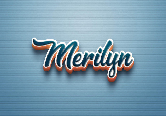 Free photo of Cursive Name DP: Merilyn