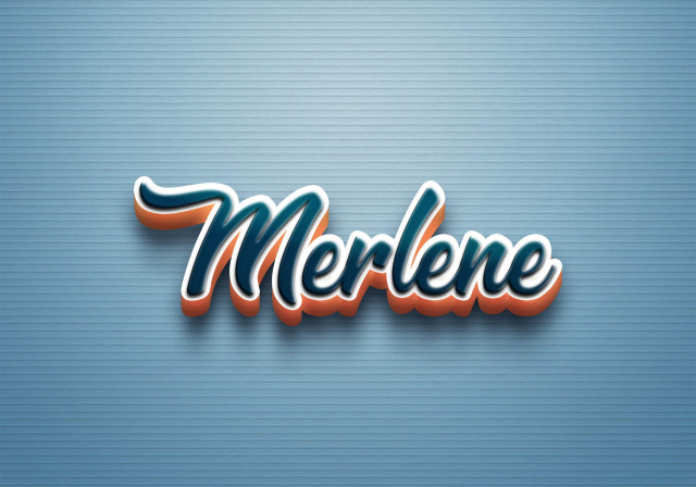 Free photo of Cursive Name DP: Merlene