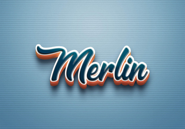 Free photo of Cursive Name DP: Merlin