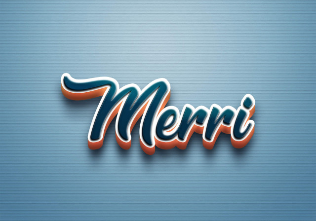 Free photo of Cursive Name DP: Merri