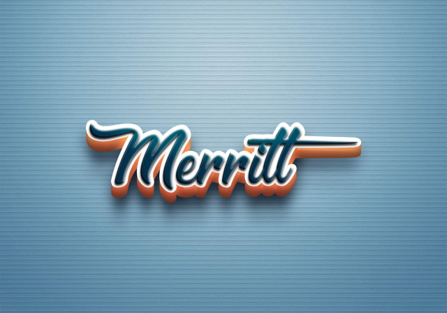 Free photo of Cursive Name DP: Merritt