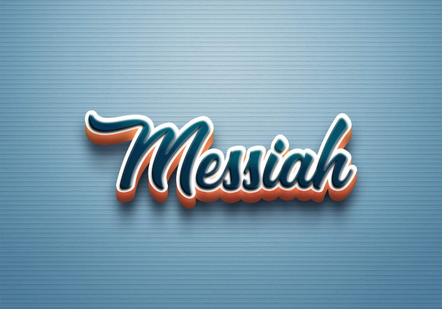 Free photo of Cursive Name DP: Messiah