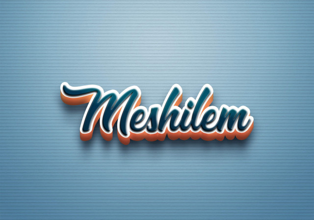 Free photo of Cursive Name DP: Meshilem