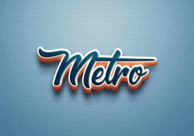 Free photo of Cursive Name DP: Metro