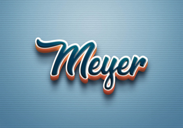 Free photo of Cursive Name DP: Meyer