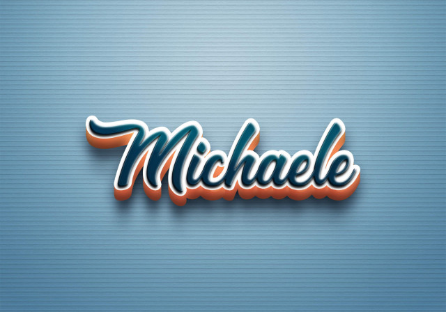 Free photo of Cursive Name DP: Michaele