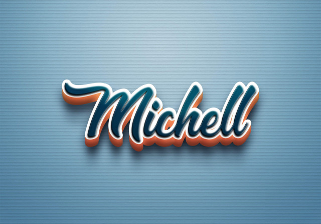 Free photo of Cursive Name DP: Michell