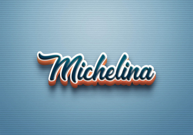 Free photo of Cursive Name DP: Michelina