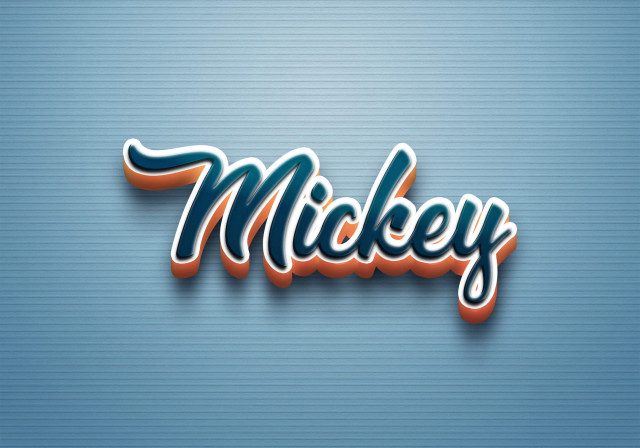 Free photo of Cursive Name DP: Mickey