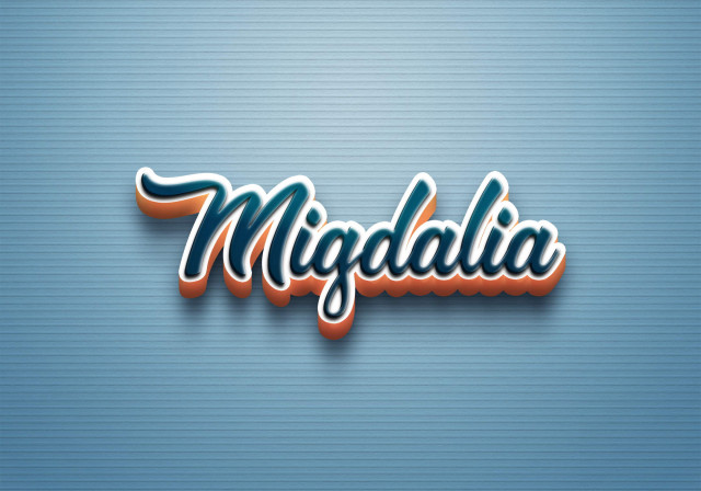 Free photo of Cursive Name DP: Migdalia